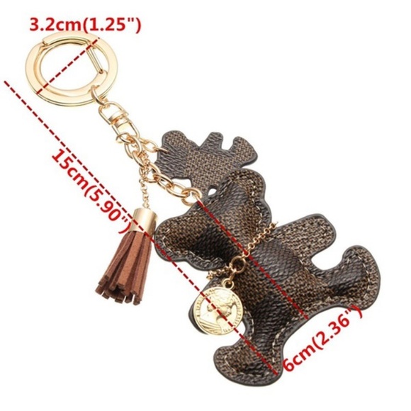 BROWN BEAR BAG CHARMS/KEY CHAIN - Picture 2 of 7